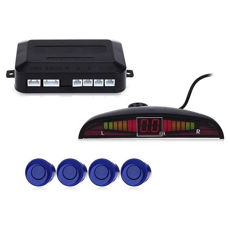 1 Set Car Parking Sensor Kit Car Auto LED Display 4 Sensors For All Cars Reverse Assistance Backup Radar Monitor Parking System