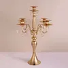 Acrylic tall wedding centerpiece stand crystal chandelier candle holder