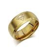 Wholesale Stainless Steel Gold Women Superman Rings For Sale