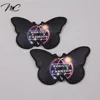 3D Butterfly Shaped Embroidery Badge Patch Embroidered Iron On Patch For Dress Knitting Coat