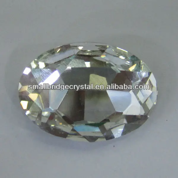 product oval shape point back crystal stone-28