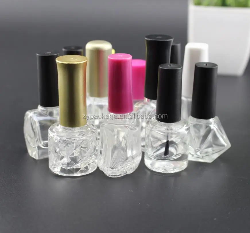 Wholesale 5ml Crystal Diamond Nail Polish Bottle,Empty Nail Polish