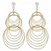 Simple Funky Earrings For College Girls Circular Trending Earrings