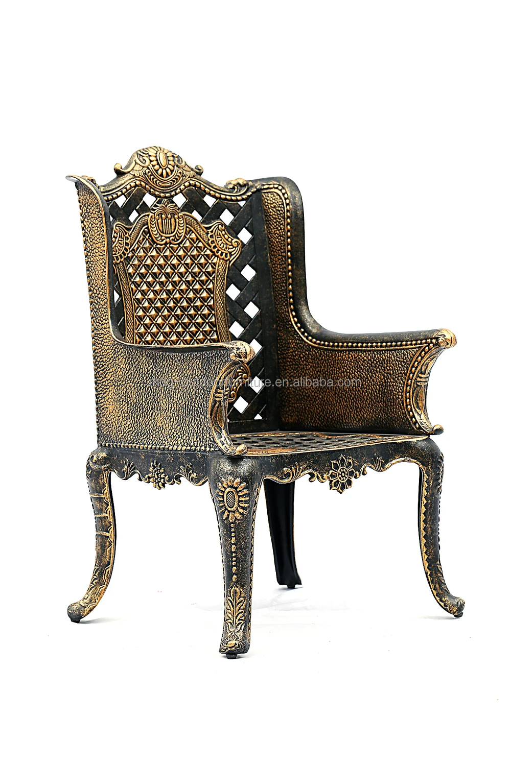 Multi Color Outdoor Garden Chair Cast Aluminum Patio Outdoor Furniture