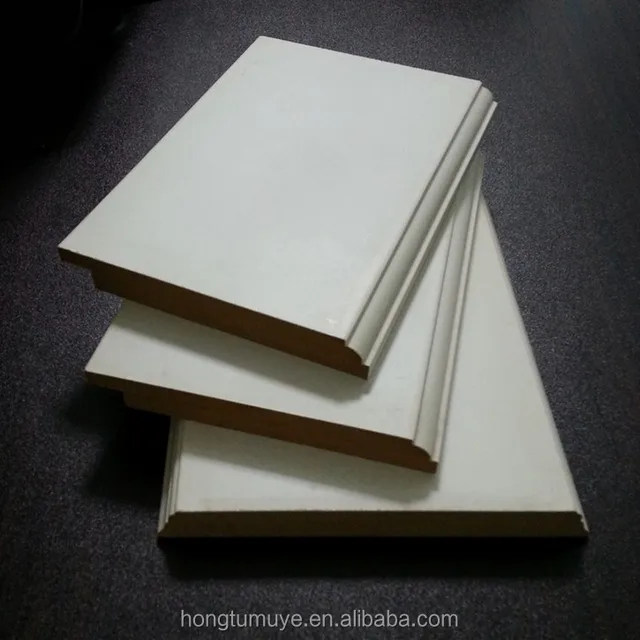 antique pure solid wood painted skirting board for wall corner