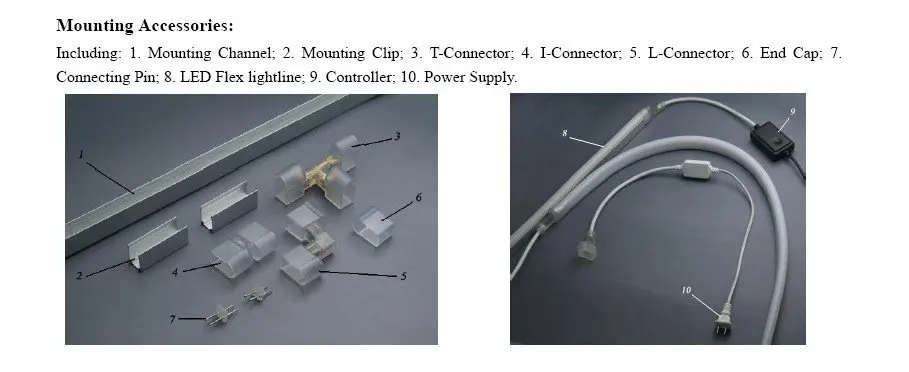 led flex light 240V