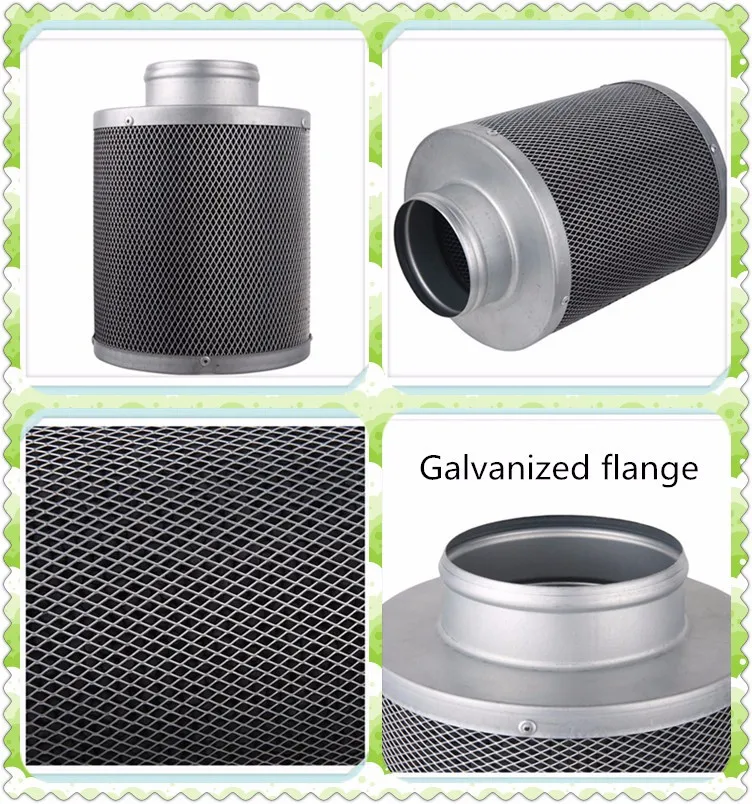 4"5"6" 8"10"12" Hydroponic Inline Fan And Carbon Air Filter For Odor