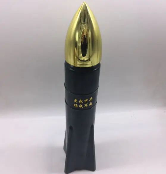 Wholesale Popular Unique Custom Rocket Shape Glass Bottle 250ml Vodka