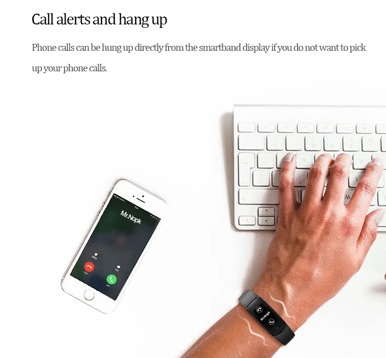 Veryfit Multiple Sport Mode Weather Alert 0.96' Oled Multi-touch Screen
