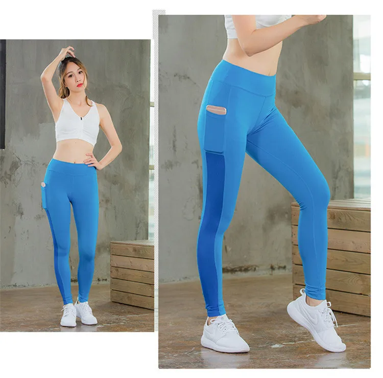 Lady Yoga Pants Slim Running Fitness Leggings Good Elastic Profession
