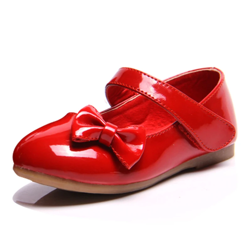 Baby shoes white female child leather princess bow wedding shoes flower