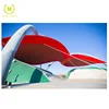 Highest quality outdoor shade tension membrane structure for square fan awning