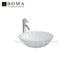 Luxury Pedestal commercial Bathroom ceramic Sanitary Ware double porcelain Sink
