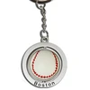 Boston souvenir 360 revolving spinner baseball metal key chain