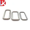 Wholesale bag hardware accessories square ring 304 stainless steel rectangle buckle for backpack