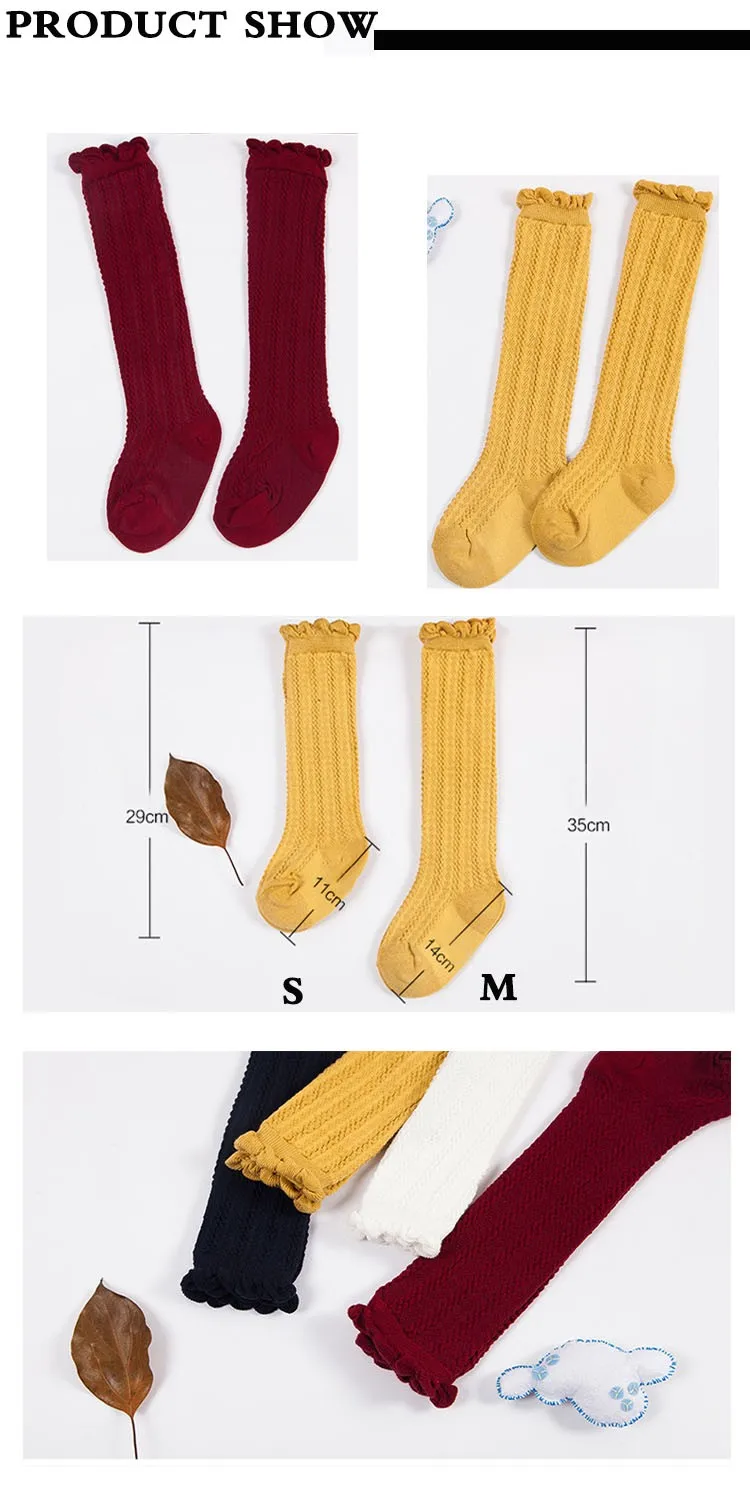 Hot Baby Young Girl Boy Children Tube Colorful Knee High Cotton