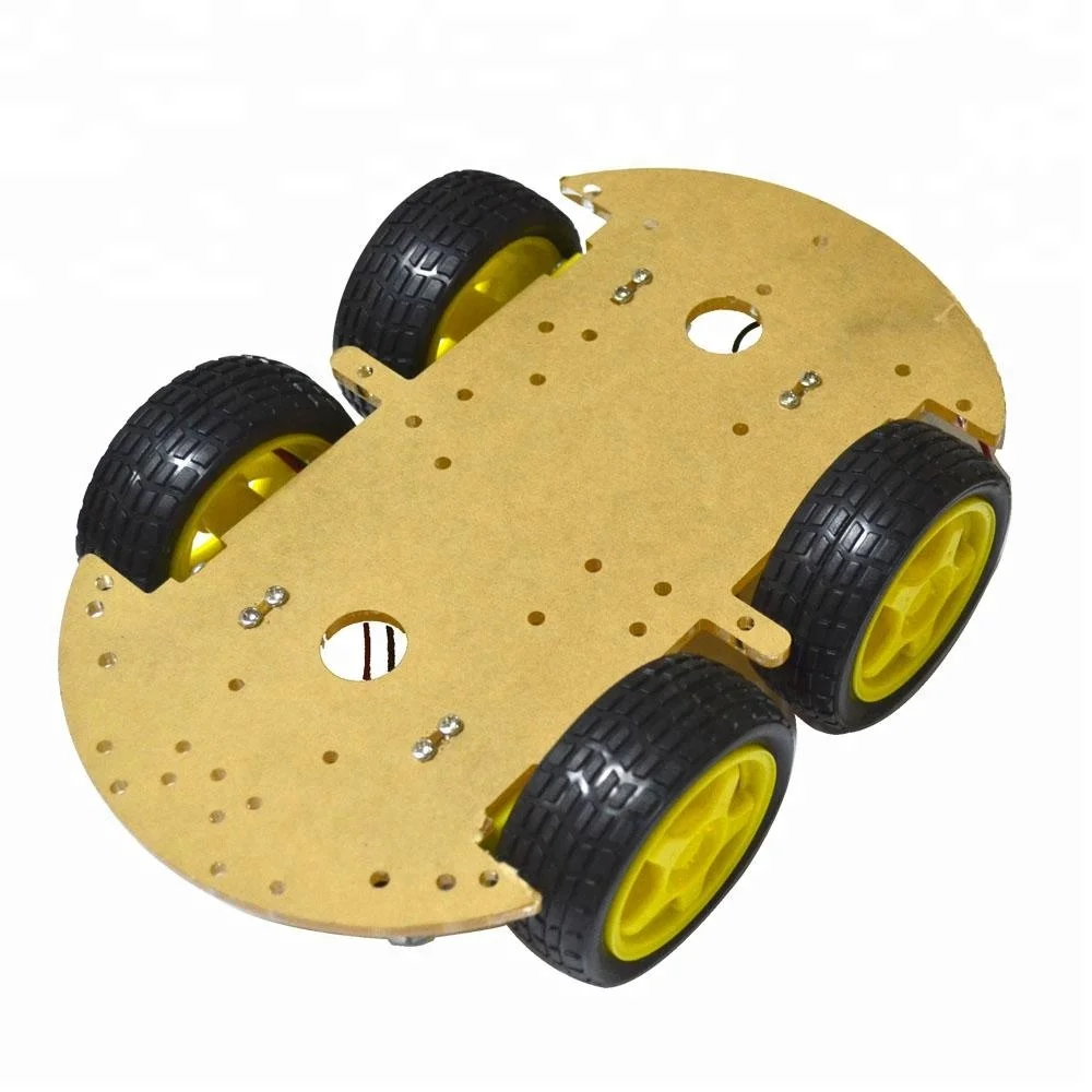 Okystar 4WD deux lecteur kit de voiture intelligente/bricolage robot rc voiture Kit Mobile de Plate-Forme de Robot