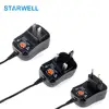 Output current 1000ma adapter 3v -12v adjustable voltage power supply with 6 kinds DC jack wall adapter