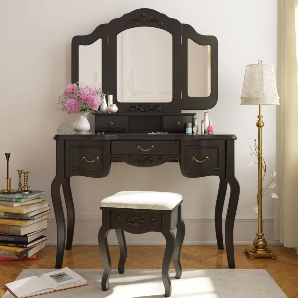 dressing table with full length mirror