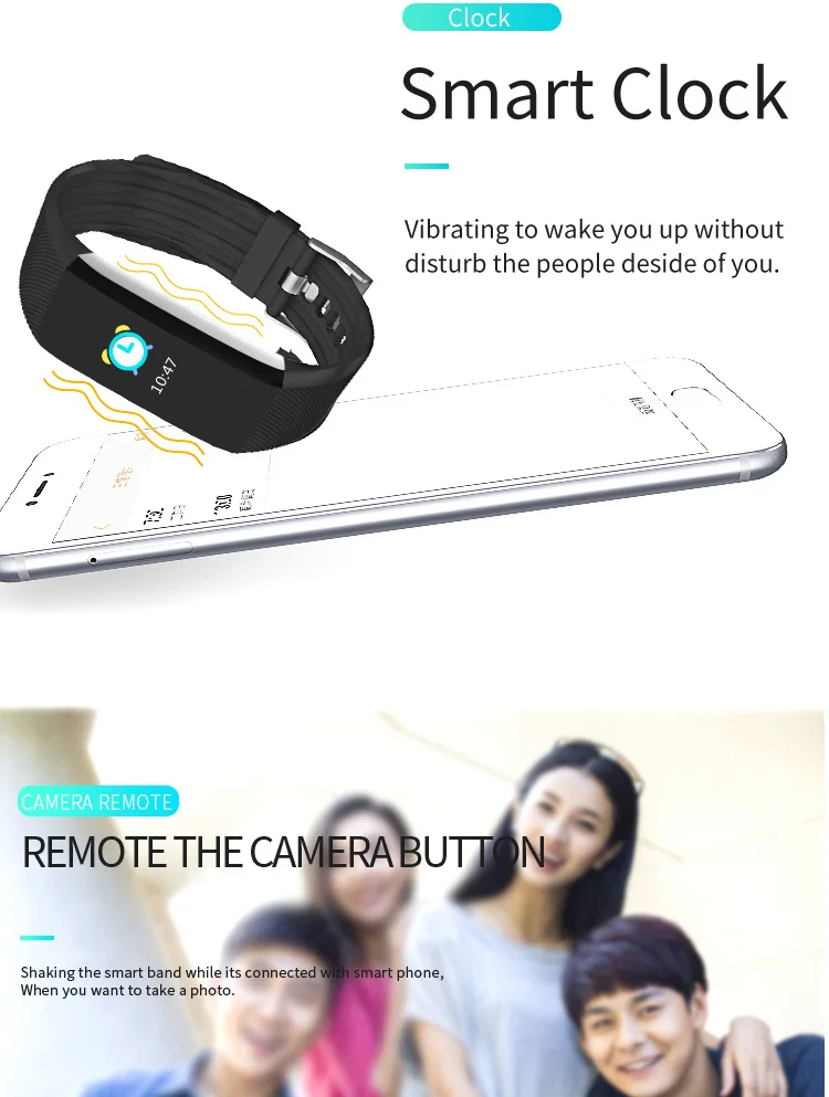 Fb7 Waterproof Ip67 Healthy Dayday Band Wristband Sport Smart Bracelet