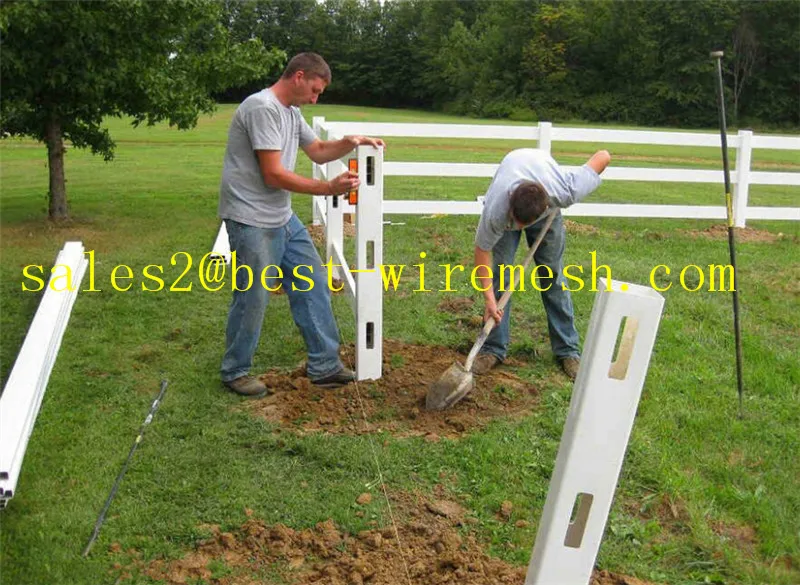 Pvc Ranch Rural Horse Fencing/plastic Horse Paddock Fence Buy Horse