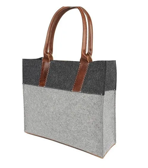 2019 High Quality Custom Wool Felt Recycled Big Felt Leisure Handbag ...