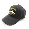 Custom Cap Embroidered Logo Personalized Nice Curved Black Baseball Cap Hat