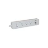 125v Power Strip American Universal 3 Usb 1250w Electrical Socket