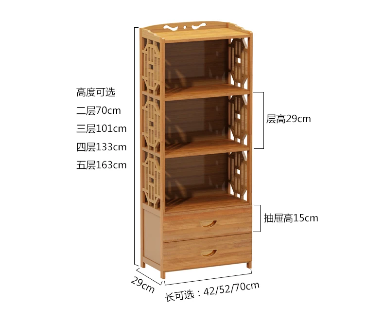 Simple Bookshelf Simple Modern Student Bookshelf Bamboo Shelf