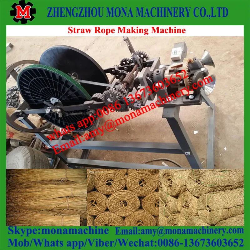 Hot Sale Easy Operate Straw Rope Weaving Machine Coir Straw Rope