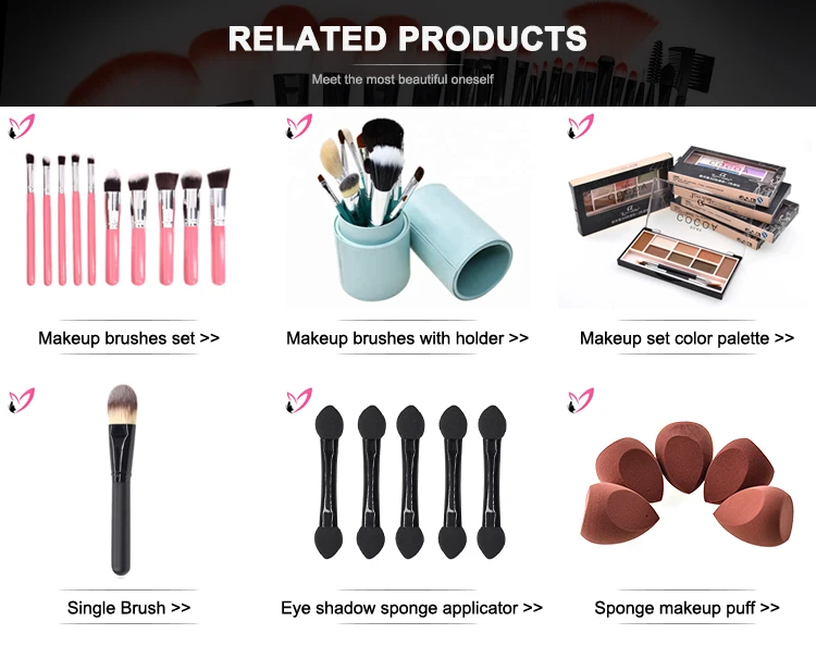 2018 professional brochas para maquillaje pink brochas de maquillaje