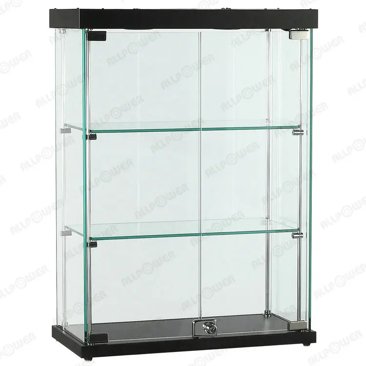 Ultra Clear Glass Display Cabinet,Tempered Glass Showcase,Mdf Laminated ...