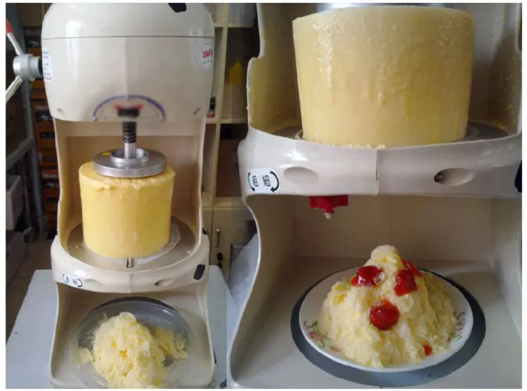 Electric Snow Cone Shaved Ice Block Shaver Machine Snow Ice Making