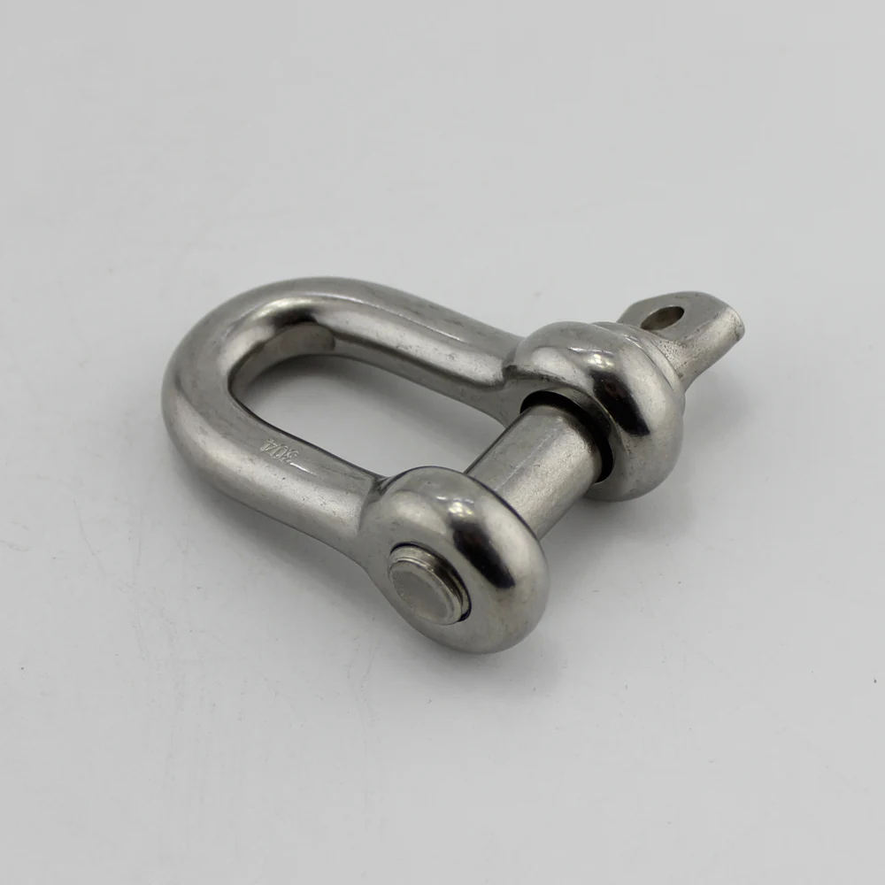 High Quality SS304/316 Captive Screw Pin US Type D Shackle
