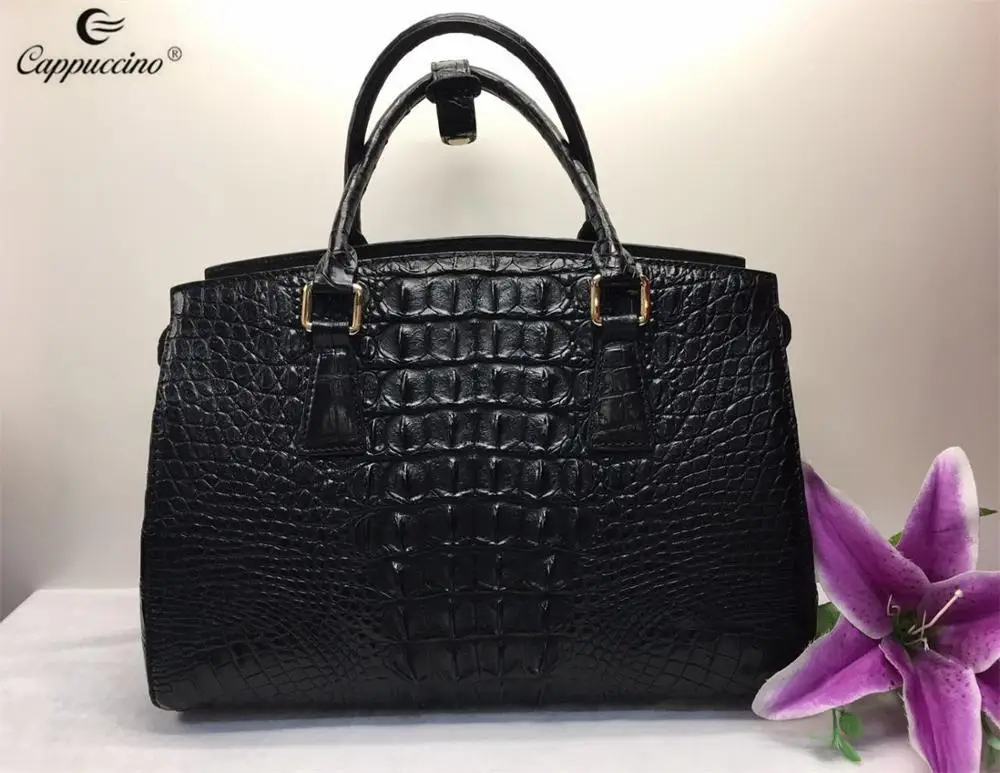 High End Quality Handmade Luxury Genuine Crocodile Leather Ladies