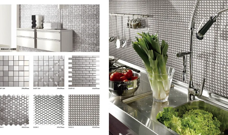 Por And Price Self Adhesive Kitchen Backsplash Natural Por And Price Self Adhesive Kitchen Backsplash Natural Brushed Stainless Steel Mosaic L