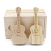 Guitar Shape Wooden Usb Flash Drive Wholesale Usb Flash Disk Custom Logo Custom Packaging