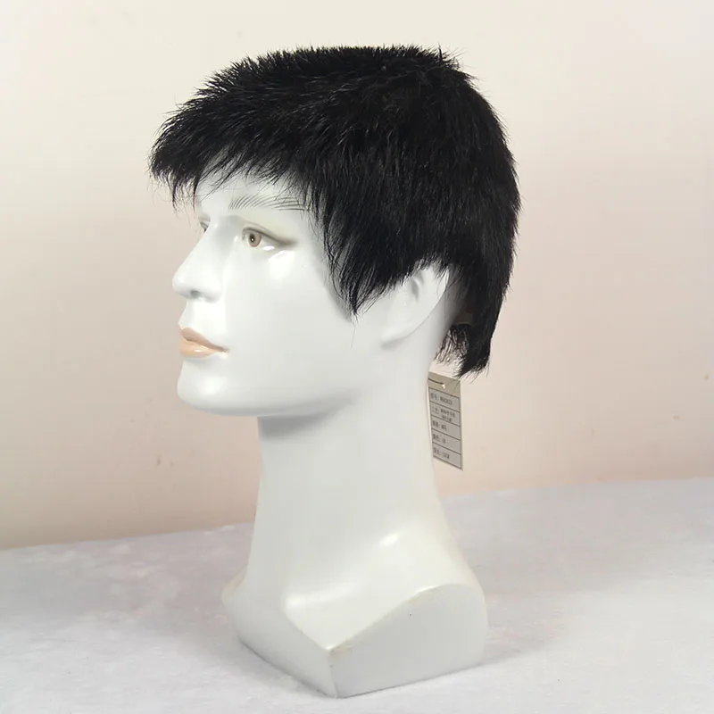 Braided Full Lace Cup Permanent Remy Short Dreadlock Natural Hair Men