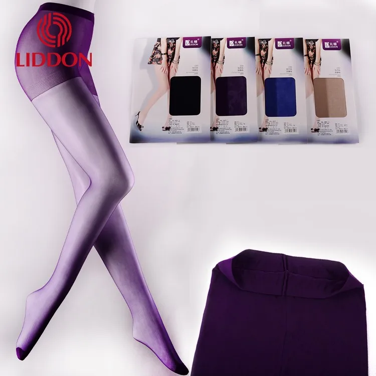 Lady Sexy Black Transparent Silk Stockings Super Silk Feeling Pantyhose ...