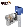 70mm brass mortise lock cylinder five card keys interactive cylinder