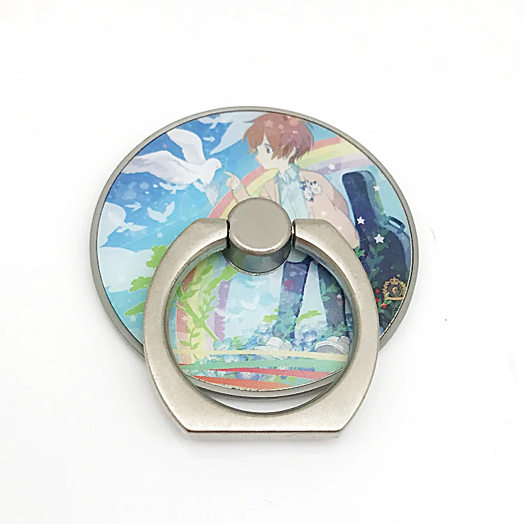 Removable glue 360 Rotation Zinc Alloy Stand Ring Holder for Mobile