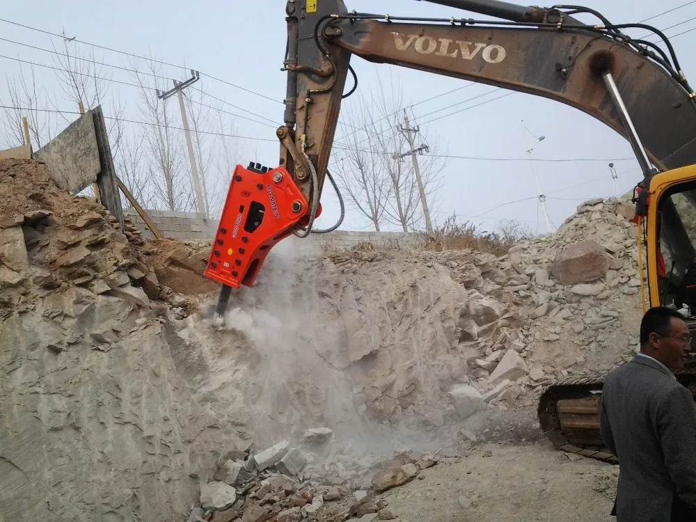 6 吨挖掘机液压岩石混凝土破碎锤