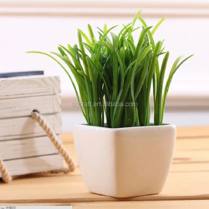 Artificial Potted Plants Mini Artificial Potted Plant Wheat Grass