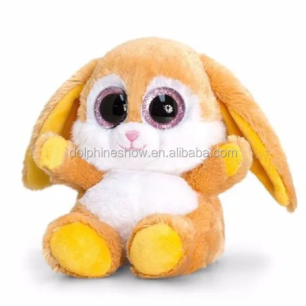 stuffed dog with big eyes