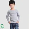 SBT002 Quality Boys Long Sleeve Blank 100 Combed Cotton T Shirts