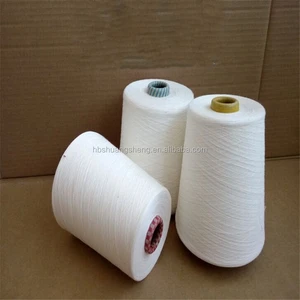 raw white 20s 30s virgin spun yarn / 100 polyester virgin yarn