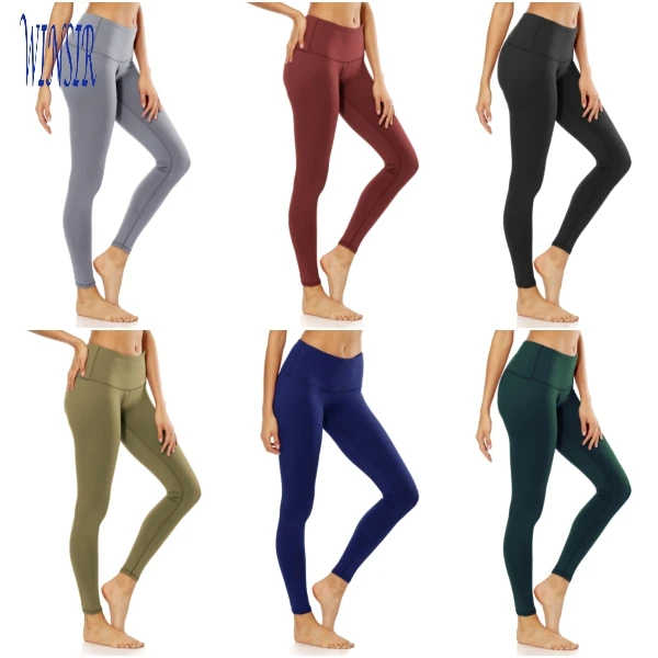 Wholesale Women Polyester Spandex Fitness Gym Sports Running Tights ...