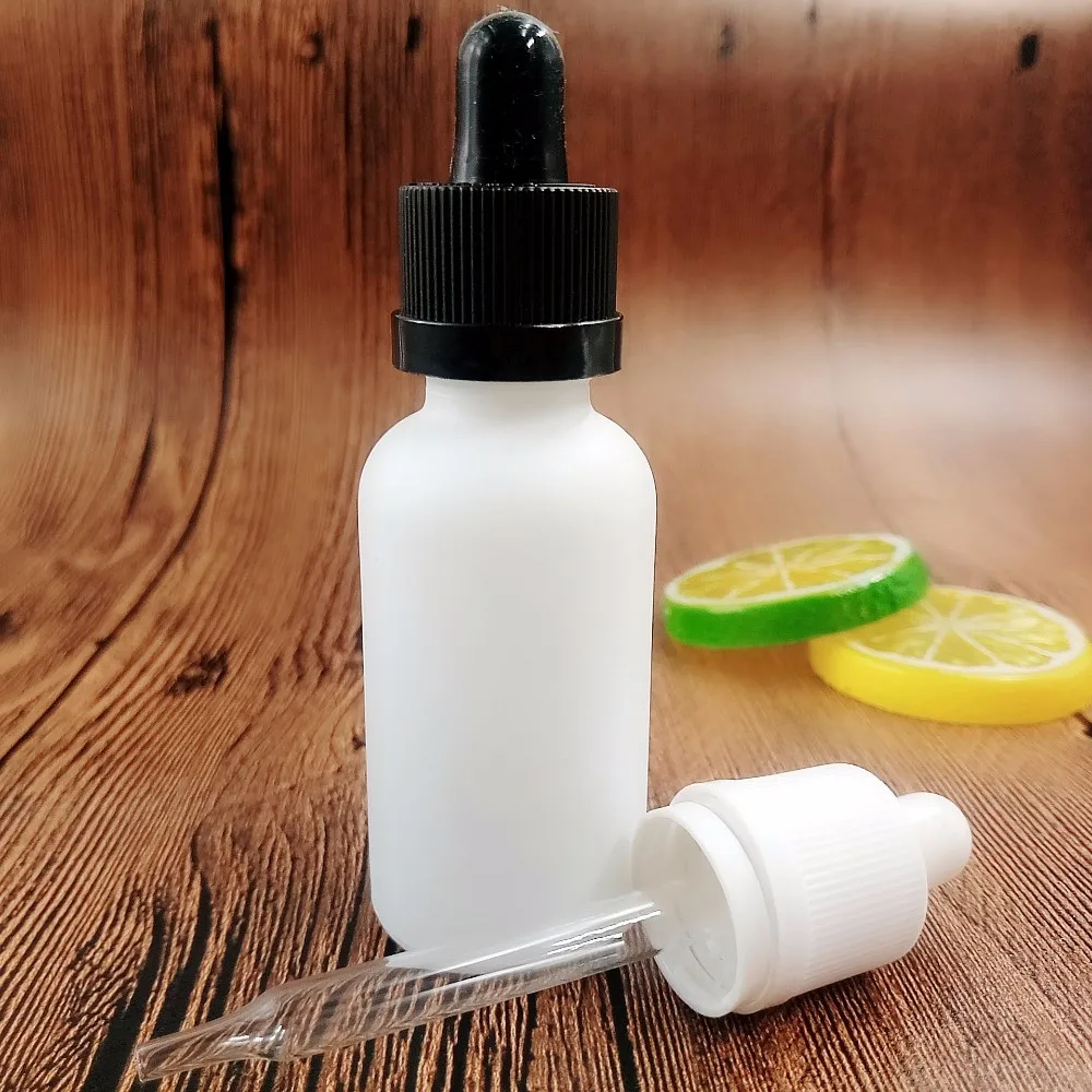 Download Top Quality 30ml White Frosted Glass Dropper Bottle With ...