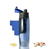 2019 new invention plastic sports multifunctional water bottle with pill box storage