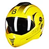 ABS material dual visor motorcycle helmet flip up dot